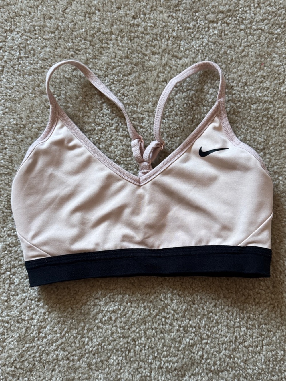 Nike Pale Pink Sports Bra Size Small